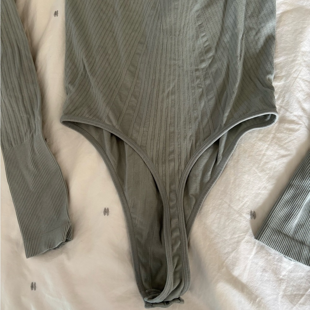 Free People Light Gray Bodysuit - Picture 9 of 9